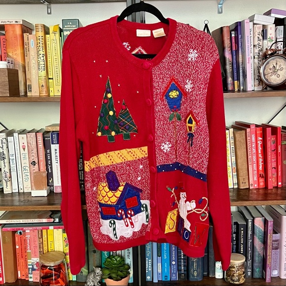 Vintage Christmas Sweater | Bobbie Brooks XL - Picture 5 of 12